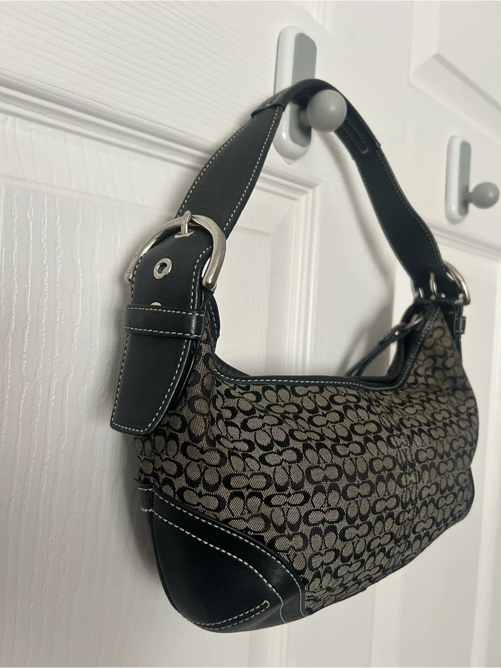 VINTAGE Y2K Coach Signature SoHo Mini Hobo Bag #6351